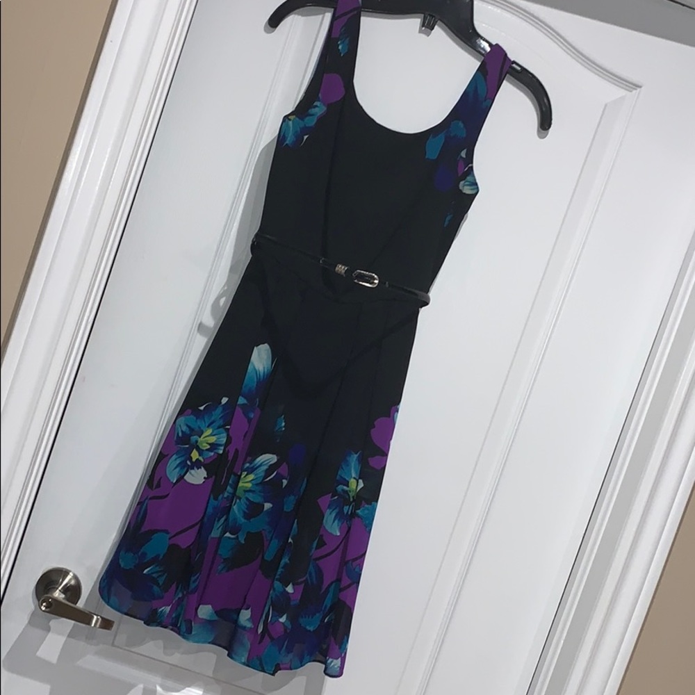 Fit and flare floral dress